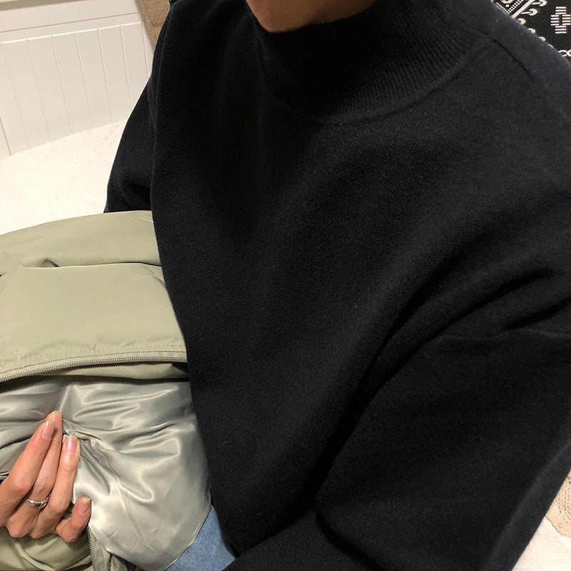 モックネックニット DL086