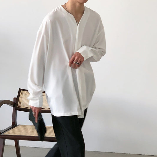 ノーカラーシャツ DL052