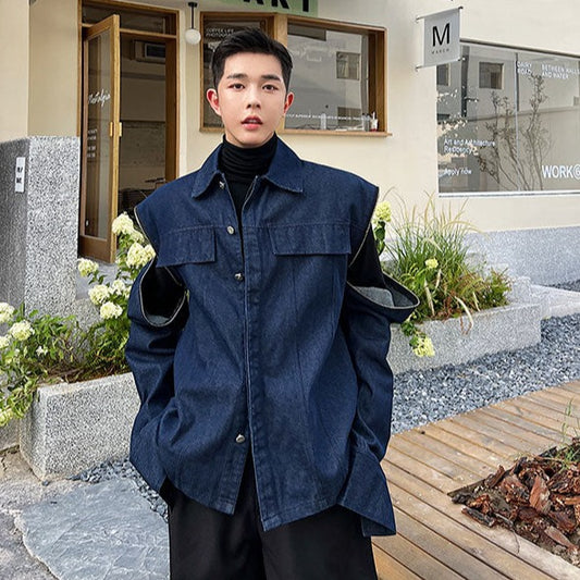 ショルダージップデニムジャケット DL138